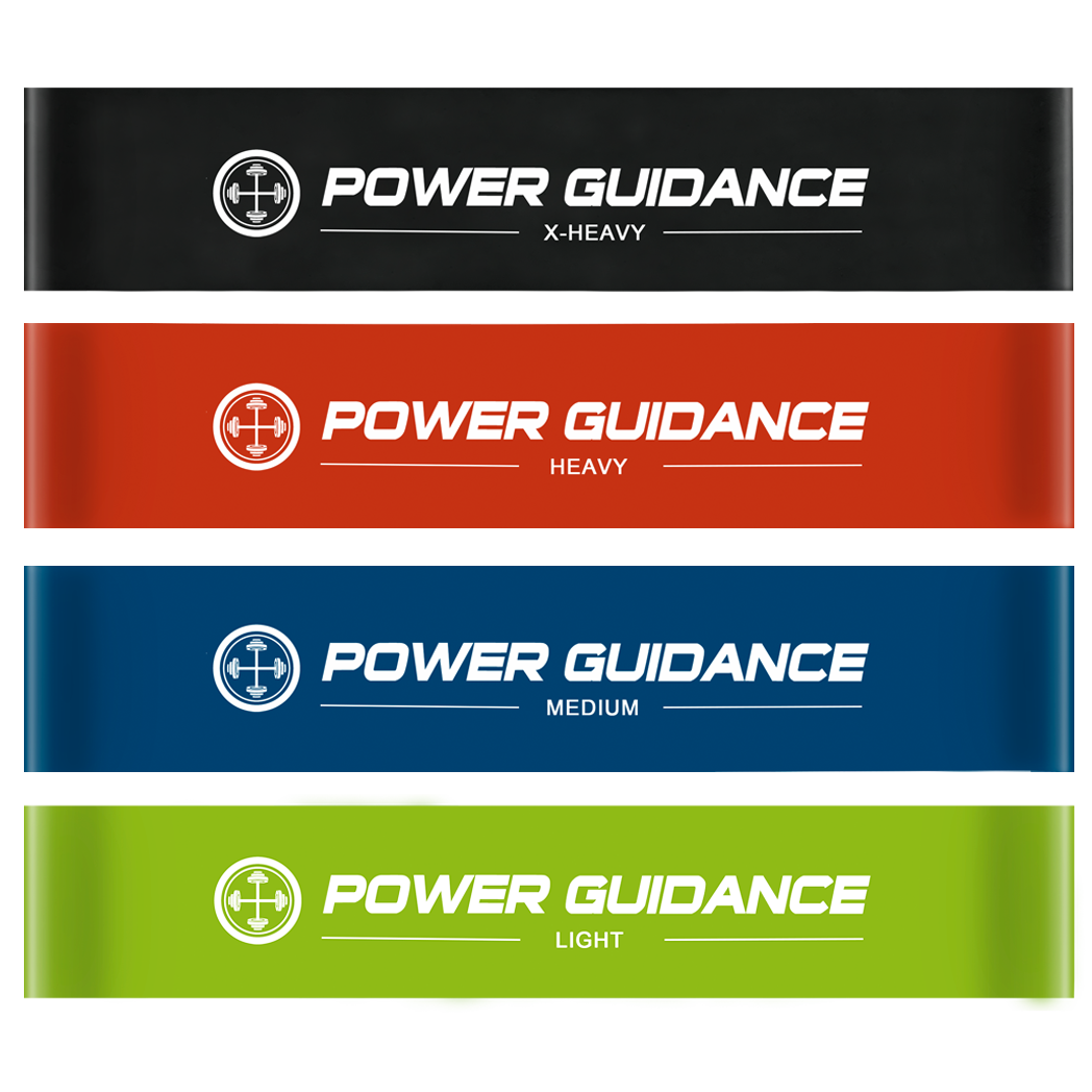 POWER GUIDANCE Resistance Bands Mini Loop 4 Set POWER GUIDANCE
